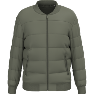 Eco-Friendly Unisex Teddy Collar Padded Jacket, miniatyr 2